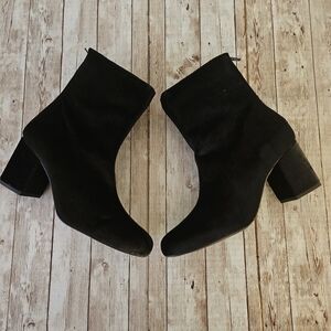 Free People Cecil Black Velvet Boots